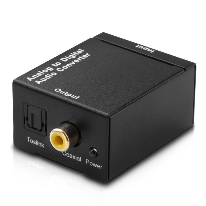 Cingk RCA L/R Analog to Digital Optical SPDIF/Coaxial Audio Converter Adapter N10