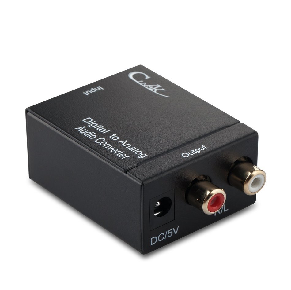 Cingk RCA L/R Analog to Digital Optical SPDIF/Coaxial Audio Converter Adapter N11