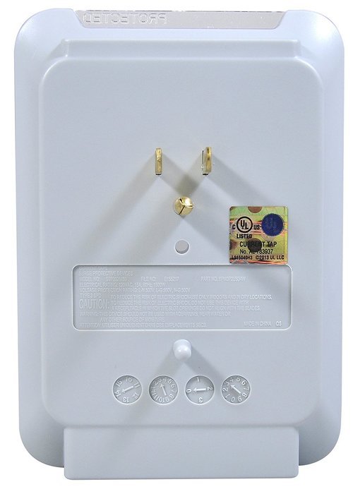 Yubi Power Slim Surge Protector - White - UL Listed - With 3 AC Plug Outlet Plus 2 USB Ports- 3.4 Amp Outlet -... N4