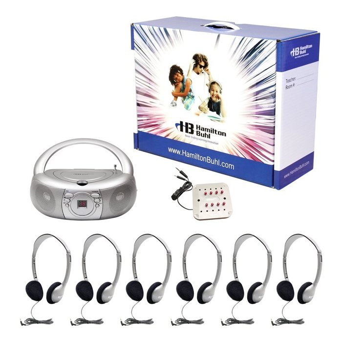 Basic CD / AM-FM Listening Center with 6 Station andCarry Box