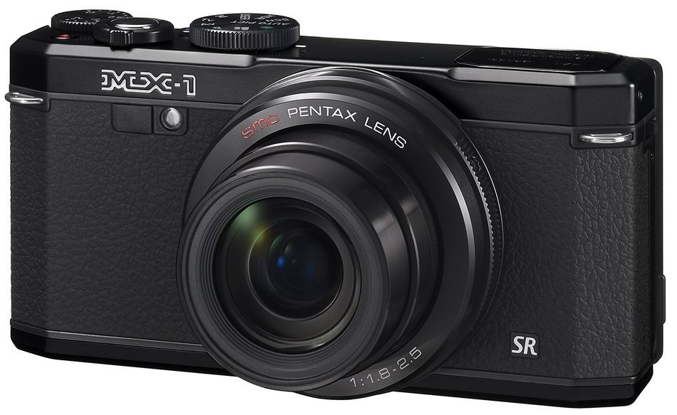 Pentax MX-1 12 MP Black Digital Camera with 4x Optical Image Stabilized Zoom and 3-Inch LCD Screen N9
