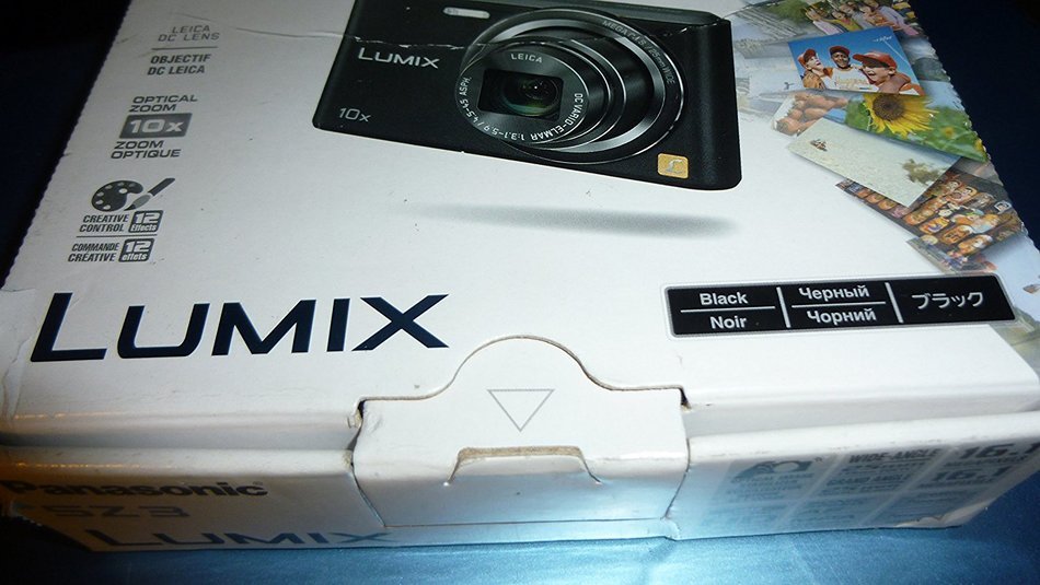 Panasonic Lumix DMC-SZ3 16.1 MP Compact Digital Camera with20x Intelligent Zoom (Black) with Panasonic USA warranty N7