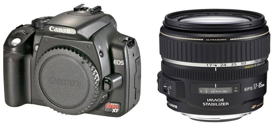Canon Digital Rebel XT 8MP Digital SLR Camera with EF-S 17-85mm f4/5.6 USM Image Stabilized Lens (Black)