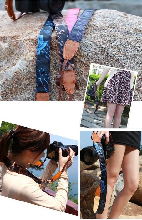 REPPO Camera Shoulder Neck Soft Strap Belt for SLR DSLR Mirrorless Digital Cameras Nikon Canon Sony Pentax B Style... N12