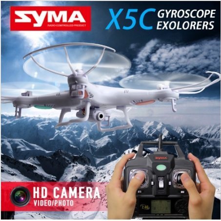 Syma x5C-1 x5C Syma RC Quadcopter Drone with 2MP HD camera 2.4 GHZ RC helicopter MJX VS X600 toys with 5 5in1... N3