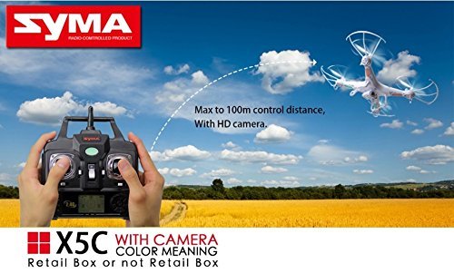 Syma x5C-1 x5C Syma RC Quadcopter Drone with 2MP HD camera 2.4 GHZ RC helicopter MJX VS X600 toys with 5 5in1... N4