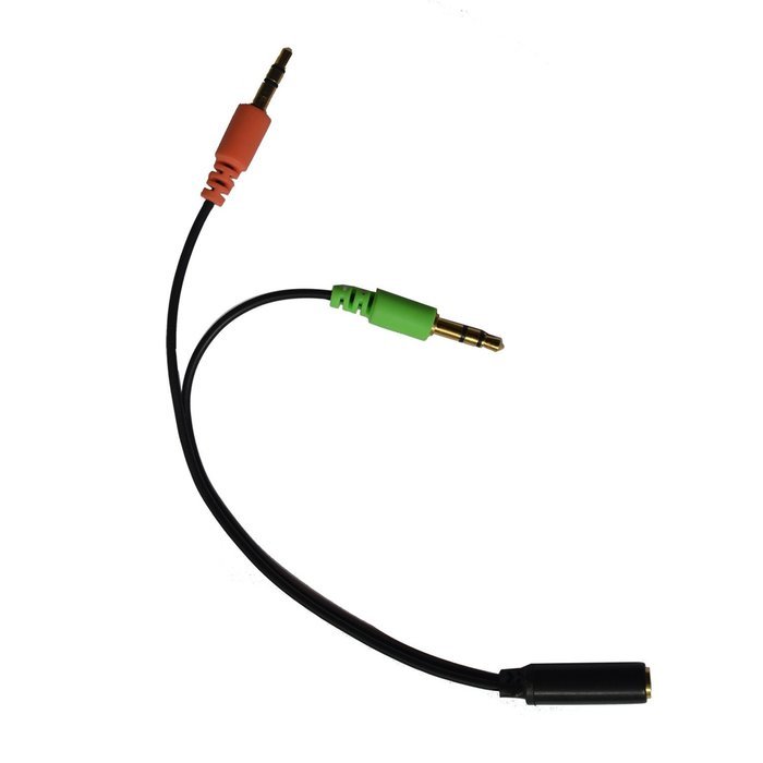 VIMVIP 3.5mm Female to Dual 3.5 Male Mic & Stereo Audio Y Splitter Cable Cord for PC Laptop N7