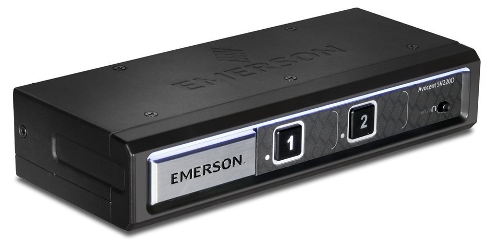 Avocent 2-Port DVI-I Standard Desktop KVM Switch (SV220-001) N8