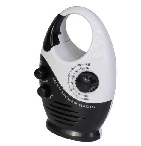 Waterproof FM/AM Mini Shower Radio Bathroom Hanging Music Radio FM 88-108 MHz N7