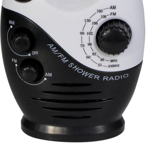 Waterproof FM/AM Mini Shower Radio Bathroom Hanging Music Radio FM 88-108 MHz N8