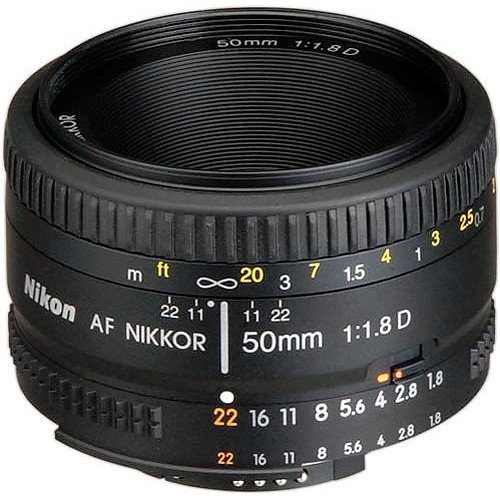 Nikon AF FX NIKKOR 50mm f/1.8D Lens with Auto Focus for Nikon DSLR Cameras International Version (No warranty)