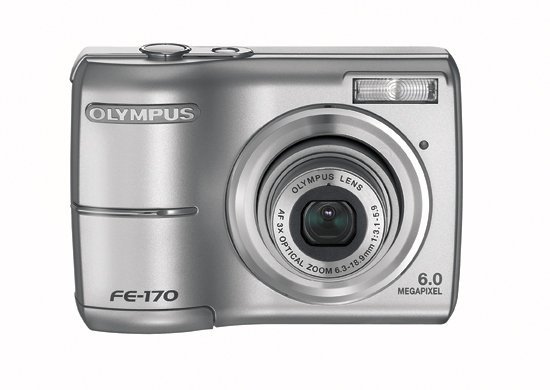 Olympus FE-170 6MP Digital Camera with 3x Optical Zoom N3