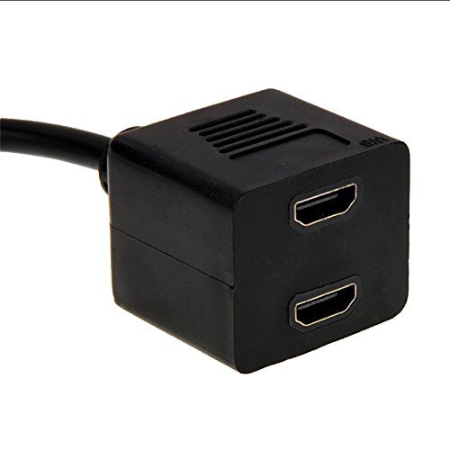 Generic DVI 24+1 Pin Male to 2 x HDMI Female Splitter Cable lenght 29.5cm N2