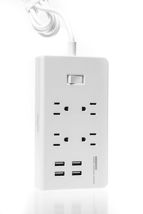 GR-8 Power Compact & Slim Travel Charging Station - International Power Adapter - Surge Protector - Power Strip... N7