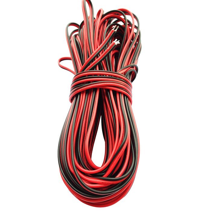 Ksmile&reg;10M 33feet 20AWG Extension Cable Wire Cord for Led Strips Single Colour 3528 5050, 2 Pin Red/Black Hookup... N4