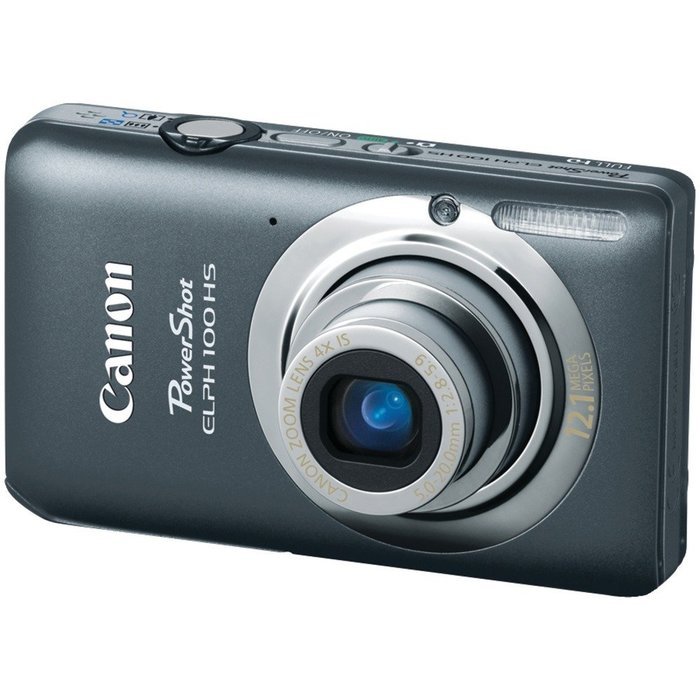 Canon Powershot 100 Hs 12.1 Megapixel Compact Camera - Gray Elph 100 Hs Gray 12.1mp 4x OPT Zoom 3in LCD 1080p...
