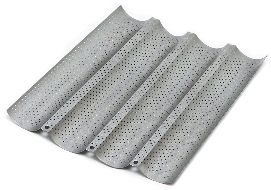Chicago Metallic Commercial II Non-Stick Perforated Baguette Pan N3