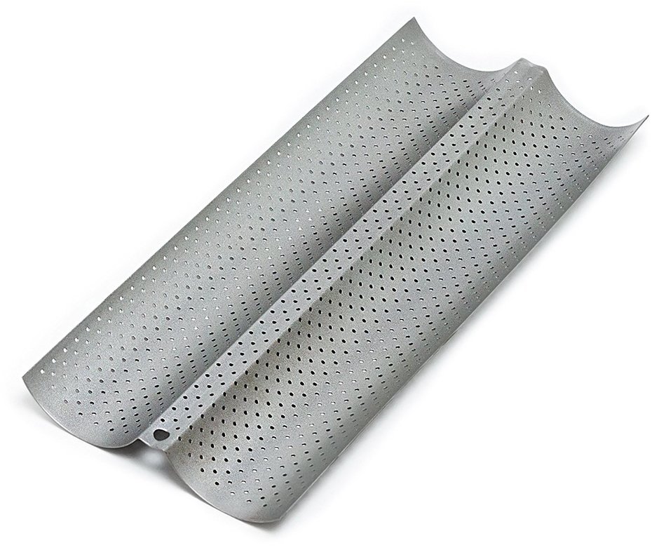 Chicago Metallic Commercial II Non-Stick Perforated Baguette Pan N5