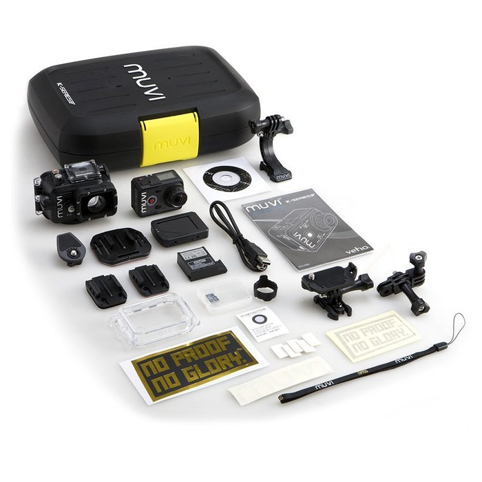 Veho Muvi K2 Wi-Fi HD Video Action Camera Camcorder & 100m Underwater Housing + 32GB Card + Car Suction Cup &... N3