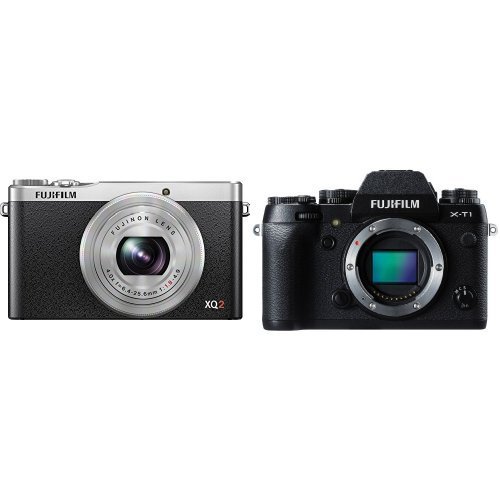 Fujifilm XQ2 Silver with X-T1 Black Body