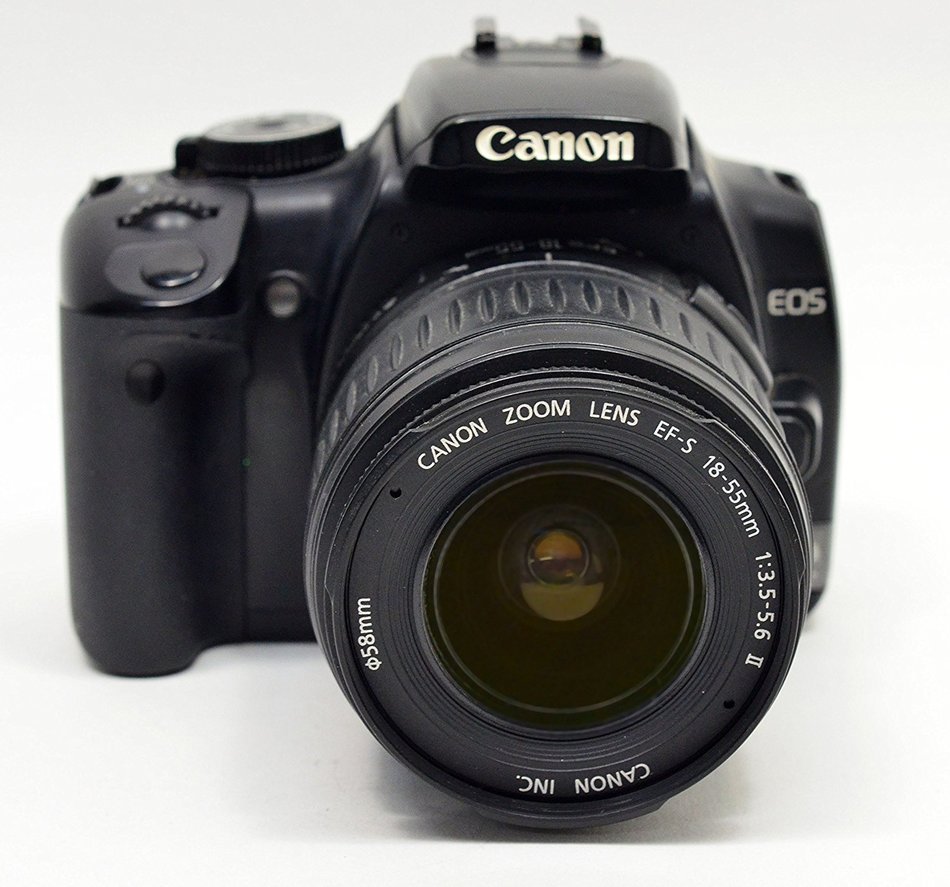Canon EOS Kiss X (Rebel XTi / EOS-400D) 10 MP CMOS APS-C Digital SLR Camera with 2.5 inch LCD + EF-S 18-55mm f... N4