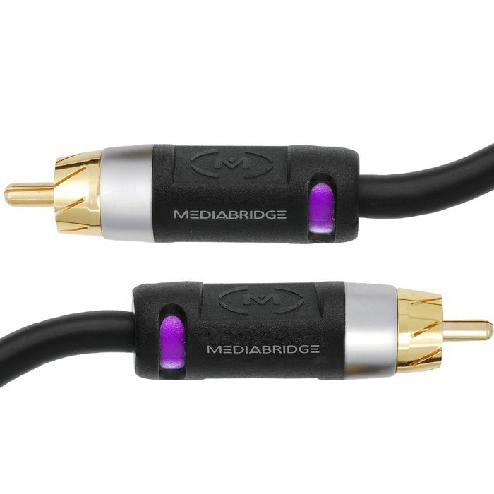 Mediabridge ULTRA Series Subwoofer Cable (6 Feet) - Dual Shielded with Gold Plated RCA to RCA Connectors - Black... N3