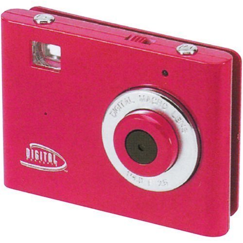 Digital Concepts Clipshot Point & Shoot Digital Camera, PC-Web-Video Clips, Red