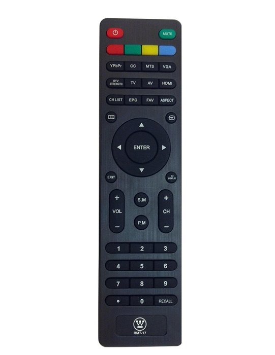 New Westinghouse RMT17 RMT-17 Remote LD3240 EW32S3PW EW19S4JW LD-2480 LD-3280 VR-2218