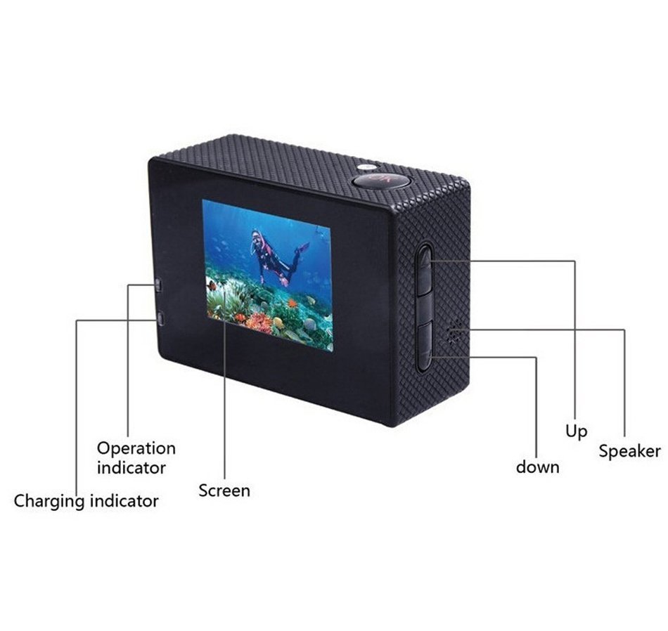 FuriAuto 70&iexcl;&atilde; Wide Helmet Camcorder DVR Sport Mini Camera Action Camera DV Camcorder N8