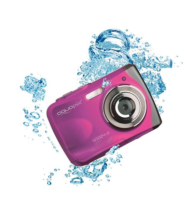 AquaPix W1024-P Waterproof Camera - Pink (10MP) 2.4 inch TFT LCD N4