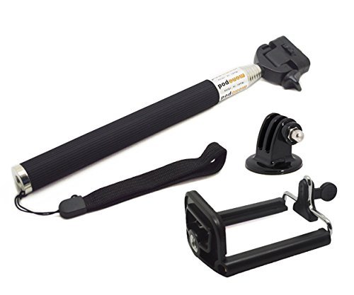 ProGear Monopod With Adapter Kit For Any Cell Phone, Camera, Or GoPro Hero 4/3+/3/2/1