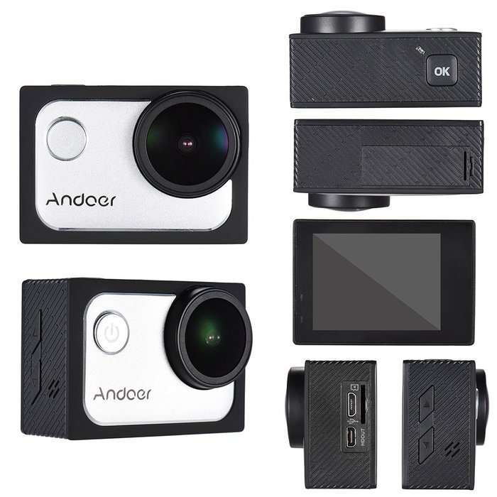 Andoer 4K Action Sports Camera 30FPS 1080P 60FPS Full HD DV 16M 2.0in LTPS LCD Screen Wifi Waterproof 173&deg;Wide... N7