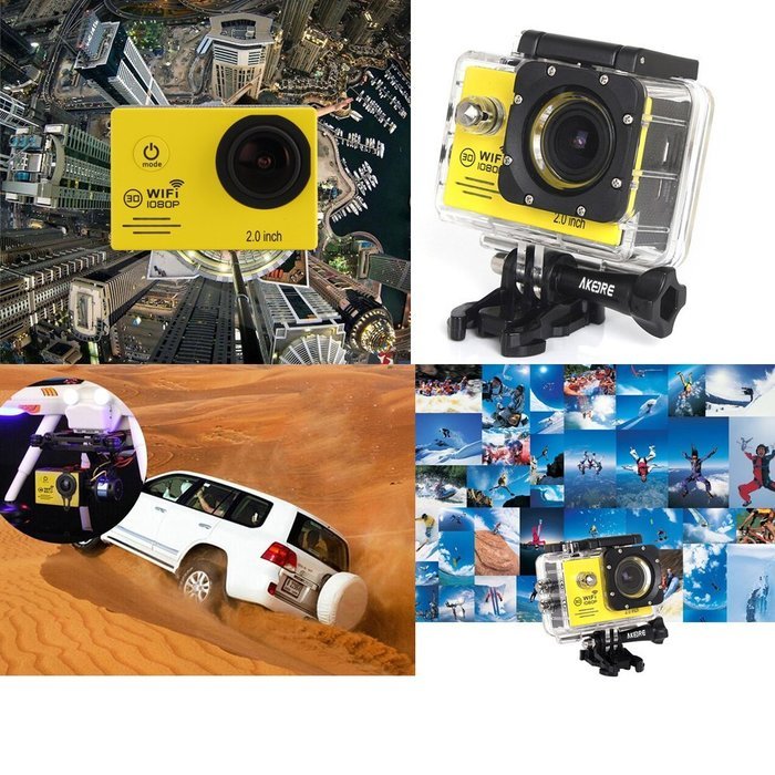 Action Camera , AKEDRE&reg; SJ7000 Action Dv Waterproof Wifi Sports Camera 1080p , Car Recorder Action Camera 2.0... N16