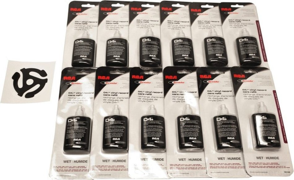 (12) RD1046 RCA Discwasher Record Cleaning D4+ Fluid Refill Bottles N2