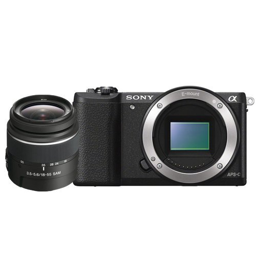 Sony Alpha a5100 24.3 MP Interchangeable Lens Camera with 18-55mm f/3.5-5.6 SAM Lens (Black)