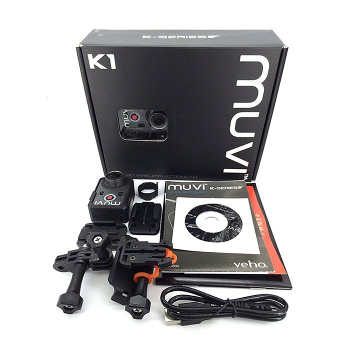 Veho VCC-006-K1 MUVI K-Series K1 1080p Wi-Fi Handsfree Camcorder with 16MP Camera N5