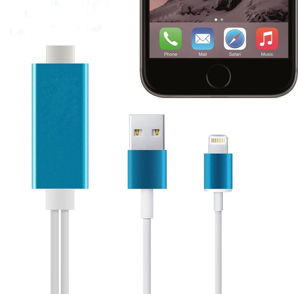 Feihe iPhone Lightning to HDMI Cable, 6.5Ft Lightning MHL To HDMI Cable 1080P HDTV Adapter For iPhone 5 5S 6 6s... N9