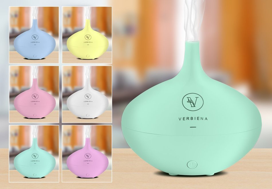 Aromatherapy Essential Oil Diffuser - 165 ML Cool Mist Air Purifier, Atomizer & Aromatherapy Diffuser With 7 Changing... N9
