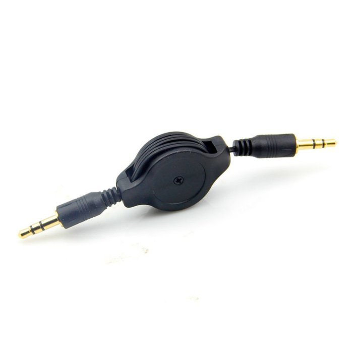 JINHEZO 3.5 mm Auxiliary Cable Cord for iPod/iPhone/Zune/Car Stereo/MP3 - Black N3