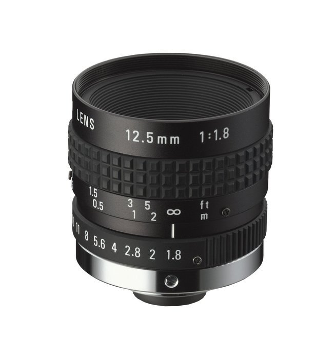 Ricoh FL-BC1218A-VG 1" 12.5mm F1.8 Manual Iris C-Mount Lens w/ Locking Screws