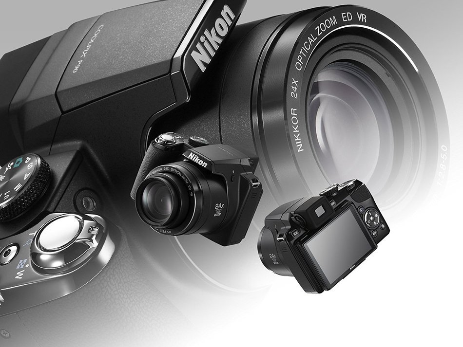 Nikon Digital Camera Nikon COOLPIX P90 (Black) COOLPIXP90 - International Version N5