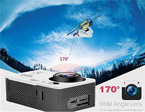 ADMOMON 30M Waterproof 2" 90&deg; Wide Angle Lens HD 720P Sports Mini Video Camera with Card Slot (Yellow) - DV0193Y