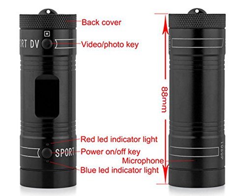 Camera, EEDI Full HD 1080P DV Mini Waterproof Multifunction Sports Camera Bike Helmet Action DVR Video Cam H.264... N3