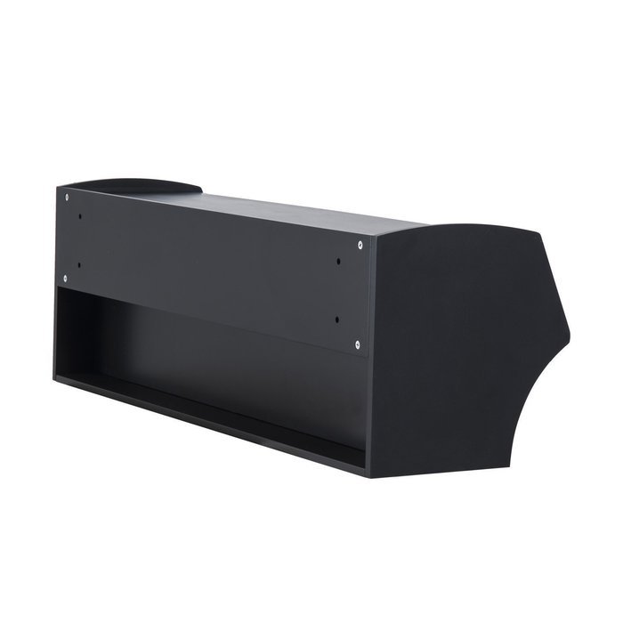 HomCom 49&rdquo; Wall Mounted Floating Media Console - Black N6