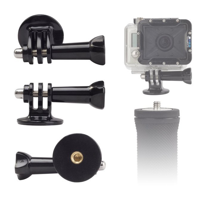 Gorilla Gear Action Camera Essential Kit - Includes Travel Case + Bag, Tripod Mount, Extension, 3-way-pivot, 2... N7