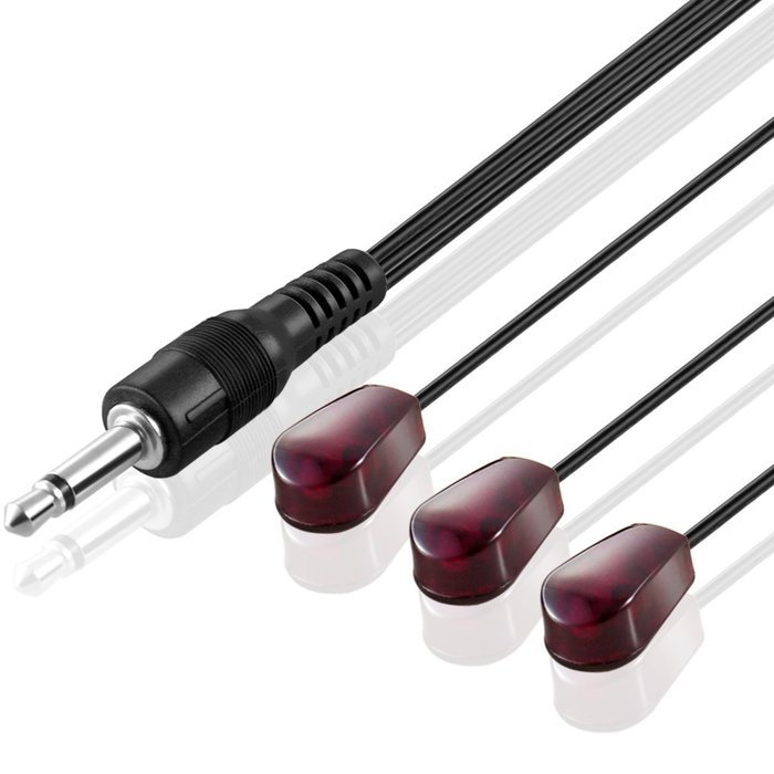 IR Infrared Emitter Extender Cable Extension (10 Feet) Triple Head3 Eye 3.5mm Jack Infrared Red Transmitter Blaster... N3