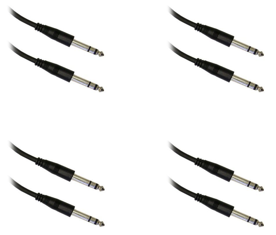 C&E CNE40292 6-Feet 1/4-Inch Stereo Audio Patch Cable, 1/4 Male N3