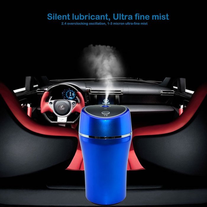 TopReturn Car Air Humidifier, Cool Mist Humidifier, 180ML USB Small Humidifier, Portable Humidifier for Car, Home... N23