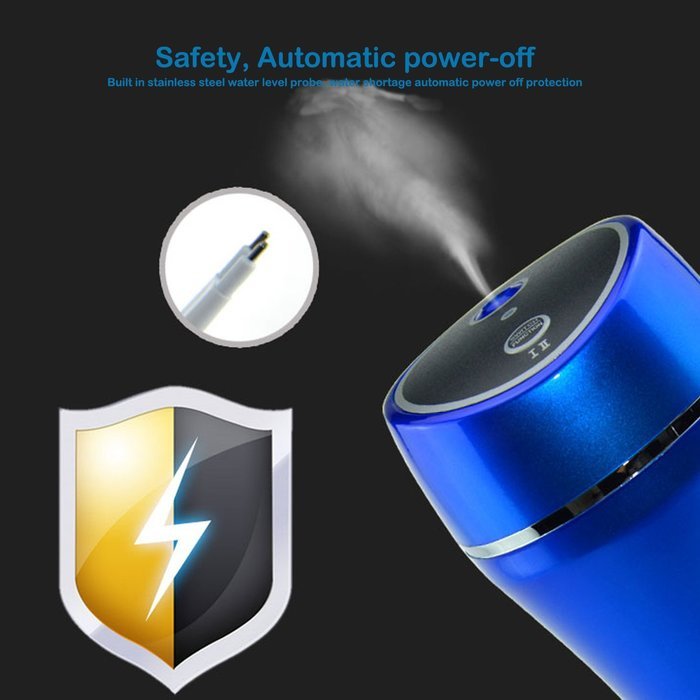 TopReturn Car Air Humidifier, Cool Mist Humidifier, 180ML USB Small Humidifier, Portable Humidifier for Car, Home... N25