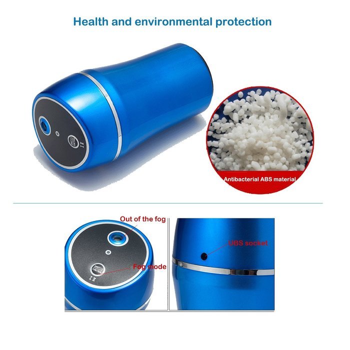 TopReturn Car Air Humidifier, Cool Mist Humidifier, 180ML USB Small Humidifier, Portable Humidifier for Car, Home... N27